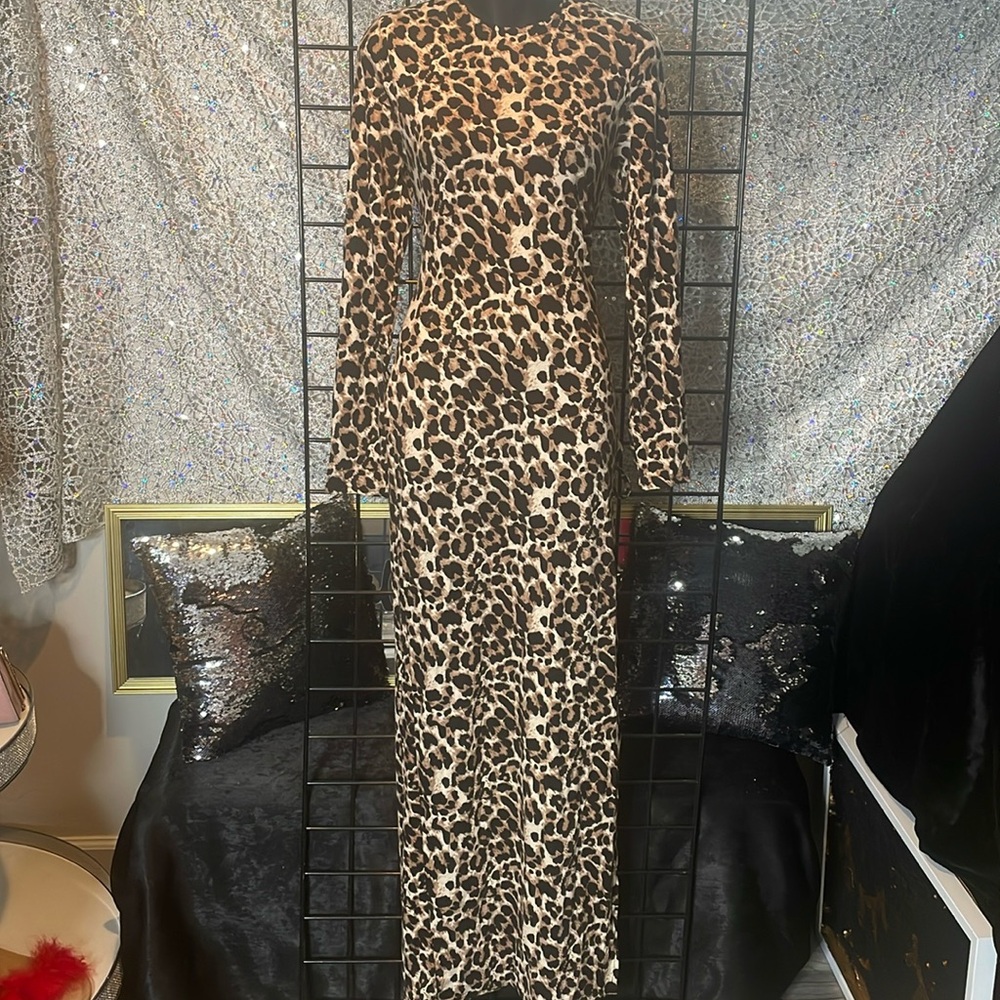 Leopard print dress